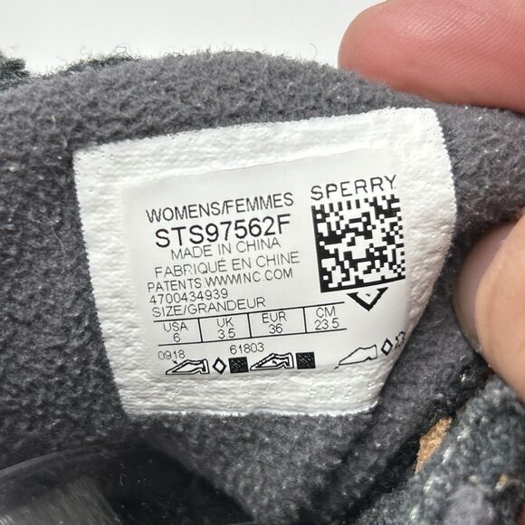 Sperry Womens Gray Size 6 Quilted Duck Boots rain Snow Boot Shoes STS97562 - Picture 2 of 16